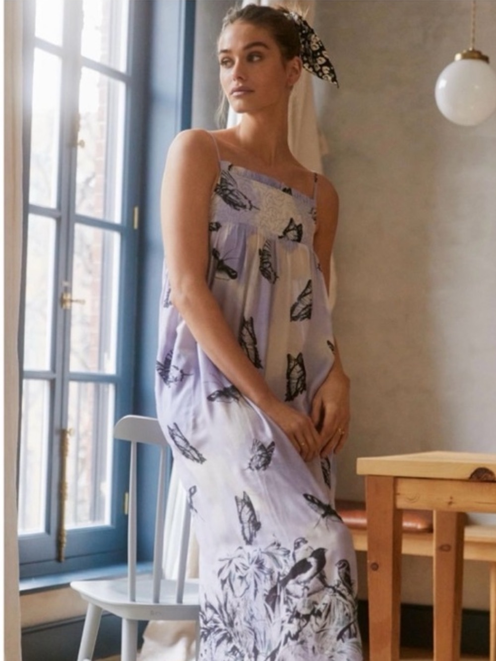 Anthropologie Butterfly Maxi Dress
